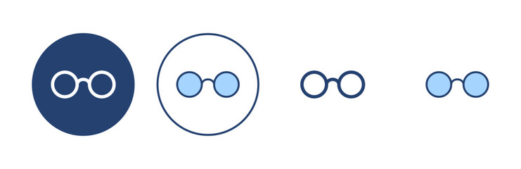 Glasses icon vector. Glasses sign and symbol