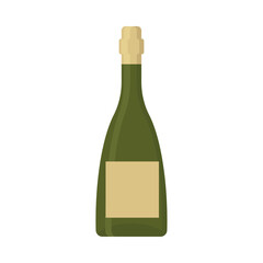 green wine bottle