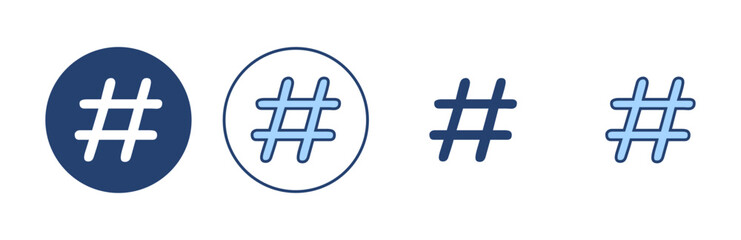 Hashtag icon vector. hashtag sign and symbol