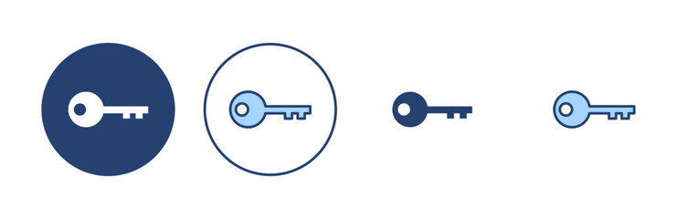 Key icon vector. Key sign and symbol.