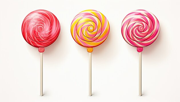 lollipop collection illustration in different style