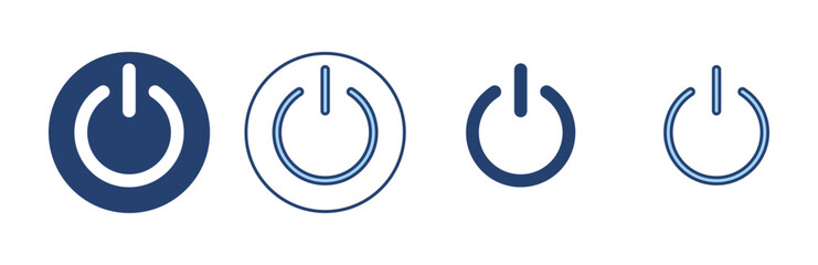 Power icon vector. Power Switch sign and symbol. Electric power