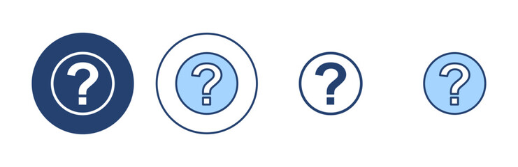 Question icon vector. question mark sign and symbol