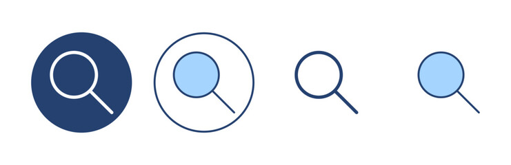 Search icon vector. search magnifying glass sign and symbol