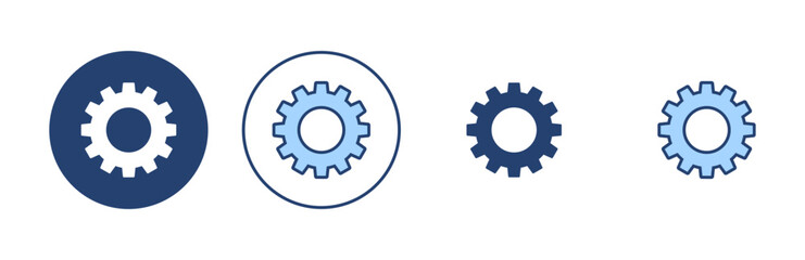 Setting icon vector. Cog sign and symbol. Gear Sign