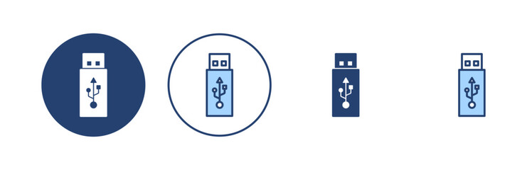 Usb icon vector. Flash disk sign and symbol. flash drive sign.