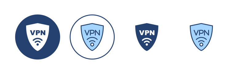 Vpn icon vector. Private network sign and symbol. virtual private network icon.