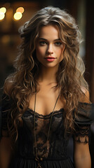 Fototapeta premium Poland Beautiful Girl 20 Year Old Professional , Background Image, Best Phone Wallpapers