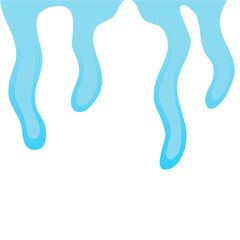 Snowball and snowdrift  icicles and snowcap borders