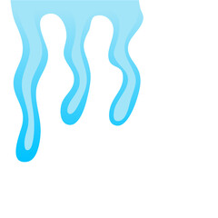 Snowball and snowdrift  icicles and snowcap borders