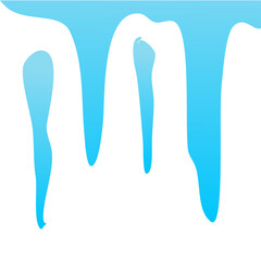 Snowball and snowdrift  icicles and snowcap borders