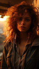 Fototapeta premium Lebanon Beautiful Girl 20 Year Old Professional, Background Image, Best Phone Wallpapers