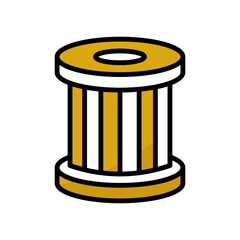 Car Oil Filter Icon, Auto Repair Icon