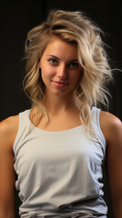 Fototapeta premium Masterpiece Realistic 27Yr Old Female Beautiful Face, Background Image, Best Phone Wallpapers