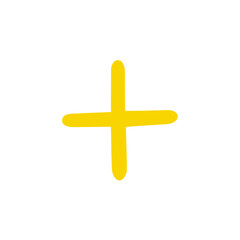 Yellow sparkle star icon 