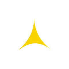 Yellow sparkle star icon 