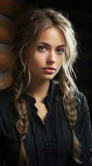 Fototapeta premium Estonia Beautiful Girl 20 Year Old Professional, Background Image, Best Phone Wallpapers