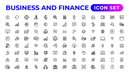 Business and finance icon set. Business and corporation vector icon.Money, investment, teamwork, meeting, partnership, meeting, work success.