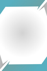 white gradient abstract background with turquoise blue frame and gray arrow, for template design, presentation, banner business, texture, backdrop, web.Vector illustration eps