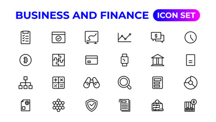 Business and finance icon set. Business and corporation vector icon.Money, investment, teamwork, meeting, partnership, meeting, work success.