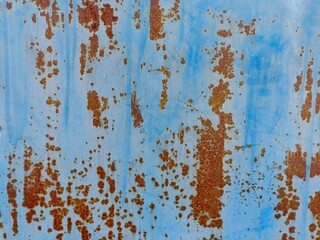 rusty blue metal background