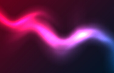 Modern Blur Neon Light. Abstract Glow Light. Vibrant Soft Texture .Fluid Gradient Color Background Design. Empty Space