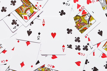 Playing cards background.