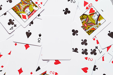 Playing cards background.