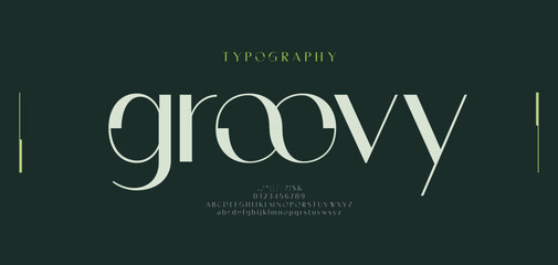 Creative alphabet fonts and logo. Abstract minimal modern typography sport, technology, fashion, digital, future creative logos font. vector illustration - obrazy, fototapety, plakaty