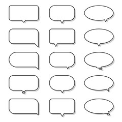 
speech bubble, talk bubble, Cloud speech bubbles collection