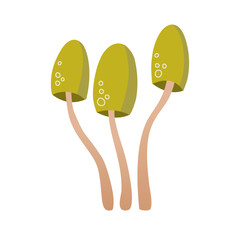 Cartoon mushrooms Vektor Illustration
