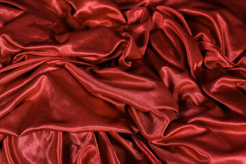 Obraz premium red silk fabric