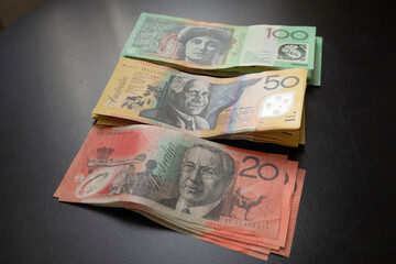 close up view of Australia bank note