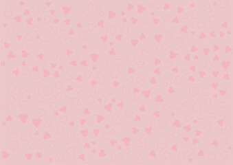 pink hearts seamless pattern background design