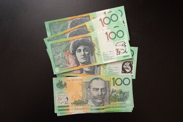 close up view of Australia bank note