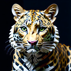 Paper Leopards: Exploring the Elegance of Big Cats in Art.(Generative AI)