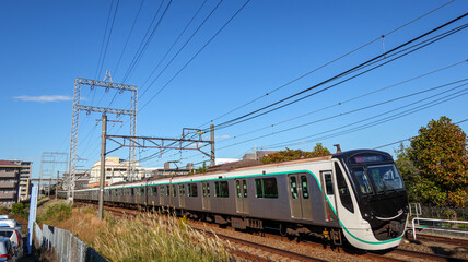 Fototapeta premium 走る電車