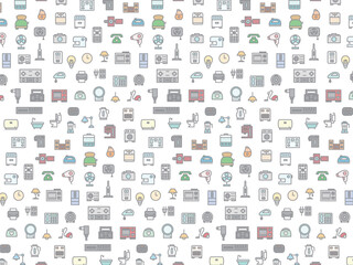 電化製品の壁紙イラスト