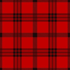 Tartan seamless pattern, red and black can be used in fashion decoration design. Bedding, curtains, tablecloths
