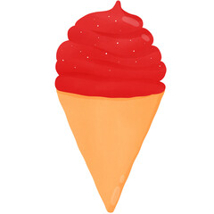 Ice cream cherry yummy