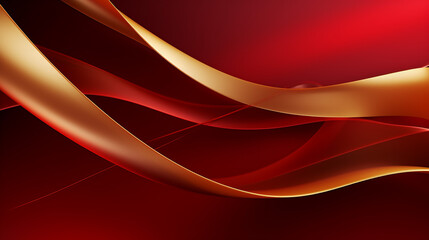 Red and gold absract red and gold ribbons background