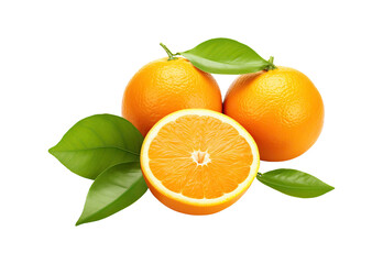 oranges with leaves