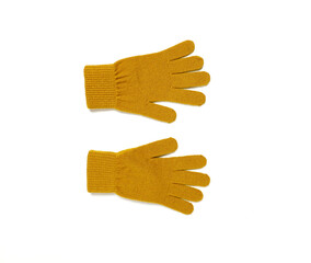 yellow rubber gloves