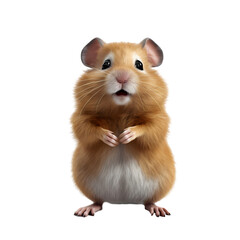 Hamster on transparent background