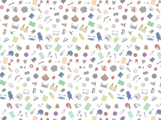 スポーツ用品の壁紙イラスト