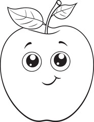 Apple Coloring Page