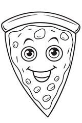 Pizza Coloring Page