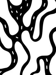 Beautiful wave silhouette seamless pattern background. Good for fashion fabrics, children’s clothing, email header, wallpaper, banner, posters, events, covers, advertising, and more.