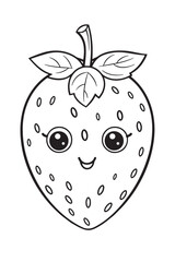 Strawberry Coloring Page