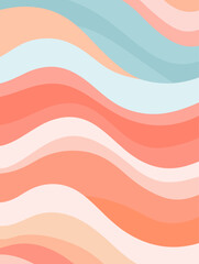 Beautiful wave seamless pattern background. Good for fashion fabrics, children’s clothing, T-shirts, postcards, email header, wallpaper, banner, posters, events, covers, and more.